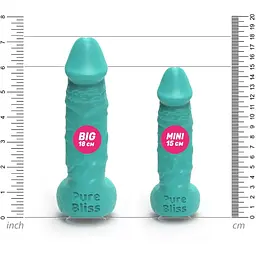Крафтове мило-член із присоскою Pure Bliss Big Turquoise - мініатюра 5