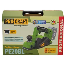 Акумуляторний рубанок Procraft PE20BL 20 В, безщітковий, 82 мм, без АКБ та ЗП, кейс - мініатюра 10