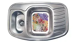 Кухонна мийка Romzha Rampa 1.5C Satin RO49673, Сірий - мініатюра 2