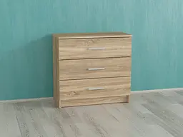 Комод на 3 ящики Forte Milton 710x680x350 Дуб сонома (id27-0000-89-sonoma) - мініатюра 1