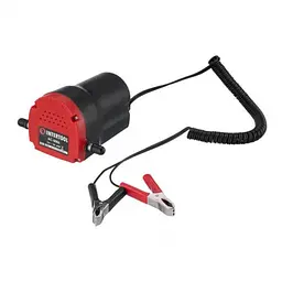 Насос вакуумний INTERTOOL AC-0006 роторний 12В, для оливи та дизпалива, 80 Вт, 7 л/хв