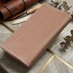 Цікавий гаманець з натуральної зернистої шкіри Canpellini 21634 бежевий - мініатюра 4
