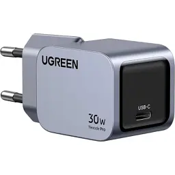 Зарядний пристрій Ugreen USB-C PD30W GaN X703 gray (35006) - мініатюра 2