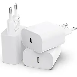 Комплект із 3 зарядних пристроїв USB C потужністю 25 Вт для iPhone