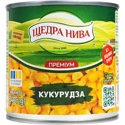 Набір: горошок зелений Щедра нива Преміум консервований 420 г + кукурудза цукрова консервована Щедра нива Суперсолодка 340 г + майонез Королівський смак Королевский 67% 300 г - мініатюра 3
