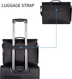 Сумка листоноша для ноутбука 15,6 дюймів Kroser Laptop Bag NTM2832NX Чорна - мініатюра 6