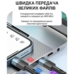 Essager 100W кабель USB-C to USB-C 1 метр (чорний) - мініатюра 5
