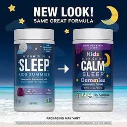 Дитячий сон та розслаблення Natural Vitality CALM Kids Sleep Gummies With Melatonin смак ягід 60 жувальних цукерок - мініатюра 4