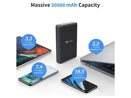 Зовнішній акумулятор (Power Bank) Voltero 50000mAh S50 PD/100W QC/3.0/18W USB-Cx2, USB-Ax2 (8720828063200, 6090537940980) - мініатюра 5