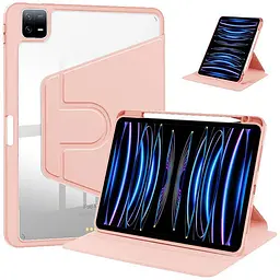 Чохол TPUCristal Pen holder 360 для Xiaomi Pad 7 / 7 Pro 11 2025 Світло-рожевий