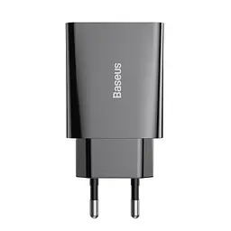Мережевий зарядний пристрій Baseus Speed Mini Quick Charger 1C 20W EU чорний CCFS-SN01 - мініатюра 6