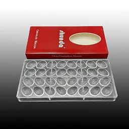 Форма полікарбонатна для шоколадних цукерок та шоколаду 13.5 x 27.5 см №1, Kitchen Master Прозорий 83514