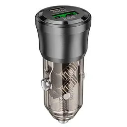 Адаптер автомобільний Borofone Journey Car charger BZ25 |1USB/1Type-C, 38W/3A, PD/QC|
