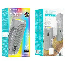 Bluetooth Колонка Borofone BR21 Gray - мініатюра 2