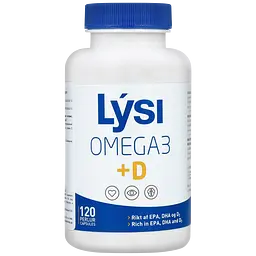Сімейний набір Омега-3 Lysi : для дітей з вітаміном D3 №60 + комплекс з вітаміном D3 капсули 500 мг №120 + Kids з печінки тріски та тунця з вітамінами A, D, E + DHA240 мл - мініатюра 4