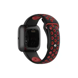Ремінець для годинника Boorui Nike design bracelet Universal, 20 мм, Black with red (з кнопкою) - мініатюра 6
