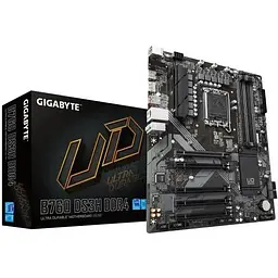 Материнська плата Gigabyte LGA1700, B760 DS3H DDR4, B760, 4xDDR4, Int.Video(CPU), 4xSATA3, 2xM.2, 1xPCI-E 16x 4.0, 4xPCI-E 16x 3.0, 5xUSB3.2/8xUSB2.0, HDMI/DP, ATX - мініатюра 2