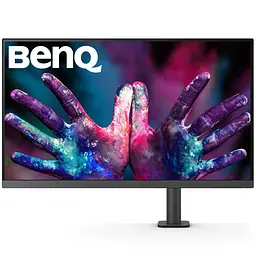 Монітор TFT 31.5 BenQ PD3205UA, IPS, 4K UHD, 99% sRGB, HDMI, DP, USB-С, USB-hub, HAS, колонки, темно-сірий - мініатюра 2