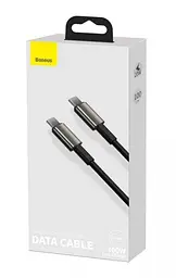 Кабель Baseus Tungsten Gold Cable Type-C to Type-C 100W 2m CATWJ-A01 Black - мініатюра 6