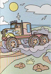 Великі водяні розмальовки. Вантажні машини - - мініатюра 5