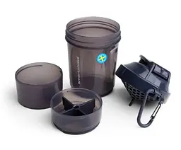 Шейкер спортивний SmartShake Original2GO 600 мл Dark Gray (10561401) - мініатюра 3