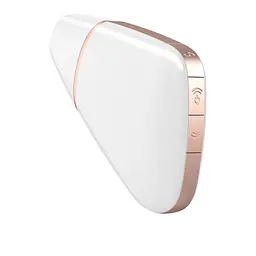 Вакуумний кліторальний вібратор Satisfyer Love Triangle White (App) - мініатюра 4