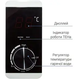 Водонагрівач електричний Thermo Alliance SLIM вертикальний 2 кВт 50 л (D50V20JD1K) - мініатюра 2