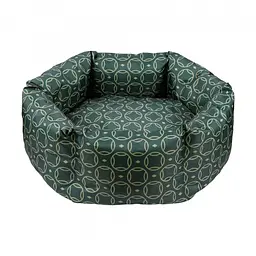 Лежак для собак та котів Barksi Home L круглий Зелений 60x60 см 1232045