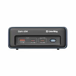 Фільтр живлення ColorWay CW-CHE25PDB 45W 2 розетки, 1xUSB-A 2xUSB-C, 2 м, синій - мініатюра 2
