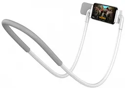 Гнучкий тримач для смартфона Baseus 4-10 Neck-Mounted Lazy Bracket SUJG-ALR02 White