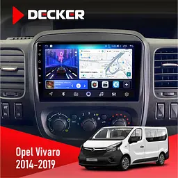 Штатна магнітола Opel Vivaro 2014-2019 Decker D9-006 4x64, 4G Decker (НФ-00003767)