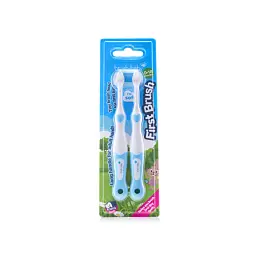 Зубна щітка від 0 до 18 місяців First Brush (2 шт) - Blue, Brush-baby