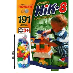 Дитячий конструктор НІК-8 70958, 191 велика деталь - мініатюра 2