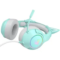 Дротова ігрова гарнітура Onikuma Gaming CAT with LED K9, USB, 3.5mm, 2.2m, green - мініатюра 4
