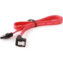 Кабель Cablexpert SATA III 0.1m із засувкою та кутовим роз'ємом (CC-SATAM-DATA90-0.1M) - мініатюра 3