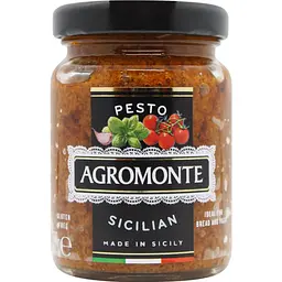 Соус Agromonte Sicilian Pesto з помідорів чері та базиліком 100 г