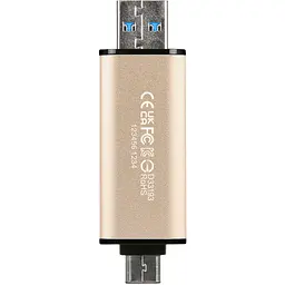 USB флеш накопичувач Transcend 512GB JetFlash 930C Gold-Black USB 3.2/Type-C (TS512GJF930C) - мініатюра 6