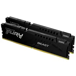 Модуль пам'яті для комп'ютера DDR5 64GB (2x32GB) 5600 MHz Beast EXPO Black Kingston Fury (ex.HyperX) (KF556C40BB2K2-64) - мініатюра 2