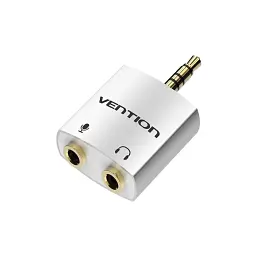 Перехідник 3.5mm M to 2x3.5mm F (4pin) gray Vention (BDBW0)