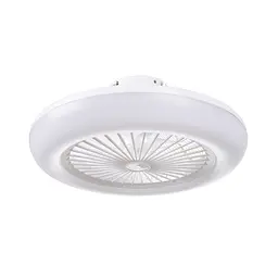 Біла люстра вентилятор Brille WBL-74/36W*2 WH