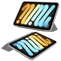Чохол-книжка BeCover силіконовий для Apple iPad Mini 7 2024 Gray (712430) - мініатюра 2