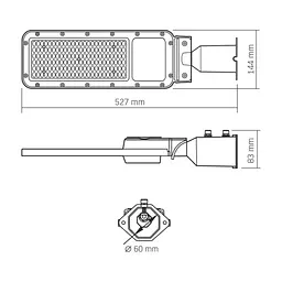 Прожектор Videx IP65 SLE17 100W 11000Lm 5000K 220V (VL-SLE17-1005) - мініатюра 8