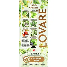 Чай Lovare Tisanes Linden Garden бленд трав’яного чаю з фруктами та плодами 36 г (24 шт. х 1.5 г) - мініатюра 3