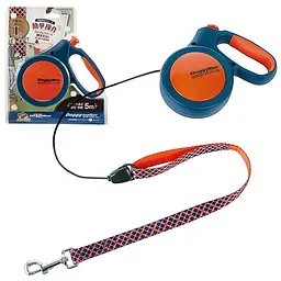 DoggyMan Retractable Lead Trad Style L доггимен догги волкер Повідець рулетка для собак до 30кг трос 5м