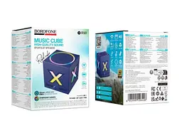 Портативна колонка Borofone BR101 Rubik Bluetooth 5.4 5W LED TWS TF AUX - мініатюра 5