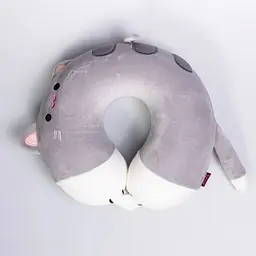 Подушка для шиї Yiwu Kitty U-подібна HP-56-11G сіра з ефектом пам'яті (memory foam)