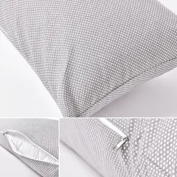 Подушка Ideia Nordic Comfort+ для відпочинку та сну з наволочкою на блискавці 40х140 см (8-35551) - мініатюра 3