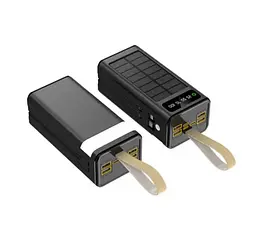 Повербанк Powerbank ACL PW90 30000mAh, SOLAR, TypeC + Lighting, Black - мініатюра 1