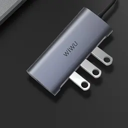Перехідник HUB WIWU Alpha 831HRT Grey - мініатюра 5