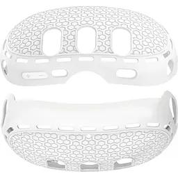 Чохол для VR-окулярів GINWDAY Silicone VR Shell Protective для Meta Quest 3 White [139305] - мініатюра 2